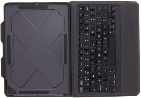 ZAGG Rugged Messenger لجهاز iPad Pro 10.5 بوصة وPad Air 10.5 بوصة (الجيل 3) - حافظة بإضاءة خلفية 7 ألوان ولوحة مفاتيح بلوتوث - أسود in Kuwait