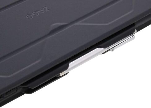 ZAGG Rugged Messenger لجهاز iPad Pro 10.5 بوصة وPad Air 10.5 بوصة (الجيل 3) - حافظة بإضاءة خلفية 7 ألوان ولوحة مفاتيح بلوتوث - أسود in Kuwait