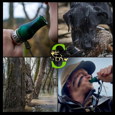 Dubar OG Double Reed Duck Call | Mallard Duck Call | برميل الاكريليك الخضراء in Kuwait