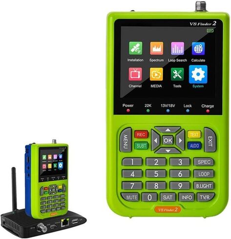 مكتشف الأقمار الصناعية الرقمية ، مكتشف Satellite Signal Meter Meter TV Satellite Meter مع 3.5 بوصة شاشة LCD H.264 Code Signal Meter Digital ، Matelite Meter in Kuwait