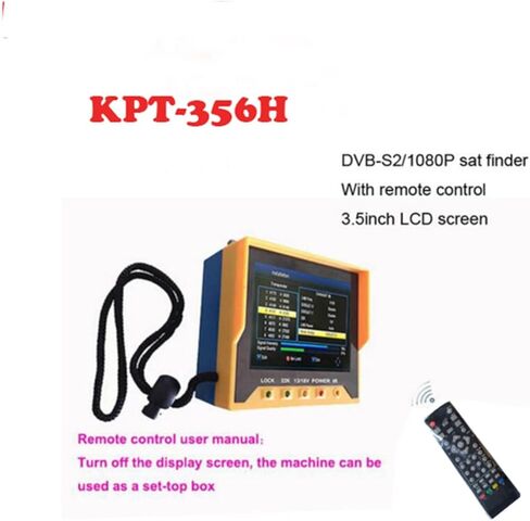الباحث عن الأقمار الصناعية الرقمية ، KPT-356H 3.5 بوصة TFT LCD متعددة الوظائف (DVB-S/S2) مكتشف الأقمار الصناعية الرقمية 6933 V8 Finder2 ، Matelite Finder Meter in Kuwait