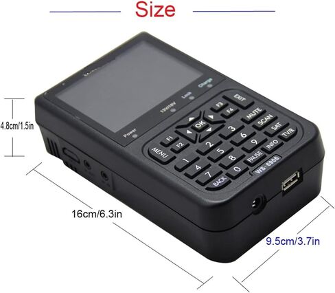 مكتشف الأقمار الصناعية الرقمية ، سعة 3.5 بوصة LCD DVB-S Digital Satellite Simplite Meter DVB S Digital Satellite Full FTA Flats WS 6906 WS-6906 ، MATELITE METER in Kuwait