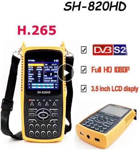 Finder Digital Satellite Satellite ، SH-820HD ACM DVB-S2 DVB-T/T2 CCTV COMBO VS V8 Finder 2 Digital Satellite Meter Finder H.265 KPT-717TS HEVC ، MATER MATER MATER (DVB-S2 T2 CCTV) in Kuwait