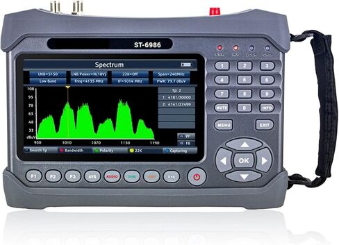 الباحث عن الأقمار الصناعية الرقمية ، ST-6986 PRO DVB-S2/S ، DVB-T/T2 ، DVB-C ST6986 H.265 HEVC 10Bit Meter مع MATER METER ST 6986 in Kuwait