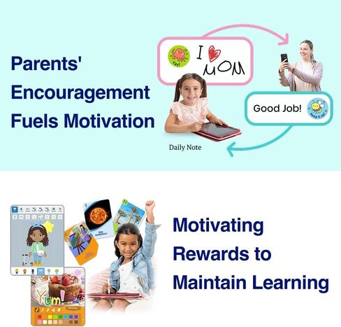Dedicated Learning Tablet | Personalized Independent Study, Access All K–5 Lessons Math & ELA | No Browser, Games or Ads | 10.1" Display, Pen & Cover(Green) | Subscription Required in Saudi Arabia