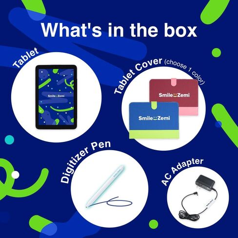 Dedicated Learning Tablet | Personalized Independent Study, Access All K–5 Lessons Math & ELA | No Browser, Games or Ads | 10.1" Display, Pen & Cover(Green) | Subscription Required in Saudi Arabia