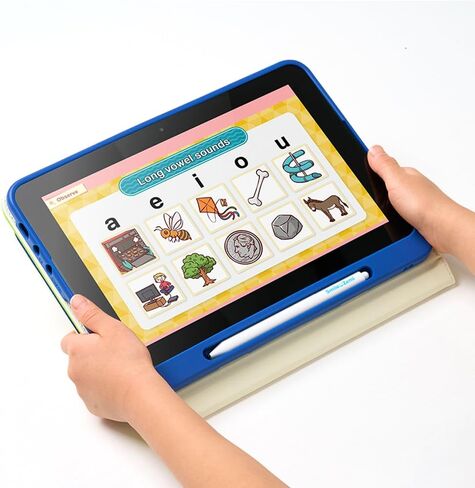 Dedicated Learning Tablet | Personalized Independent Study, Access All K–5 Lessons Math & ELA | No Browser, Games or Ads | 10.1" Display, Pen & Cover(Green) | Subscription Required in Saudi Arabia