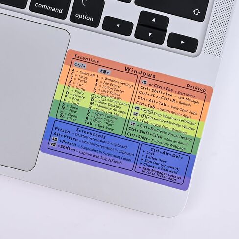 2 Pack Word/Excel Windows Shortcut Sticker(3.34''x2.36''), Reference Guide Keyboard Shortcut Sticker in Saudi Arabia