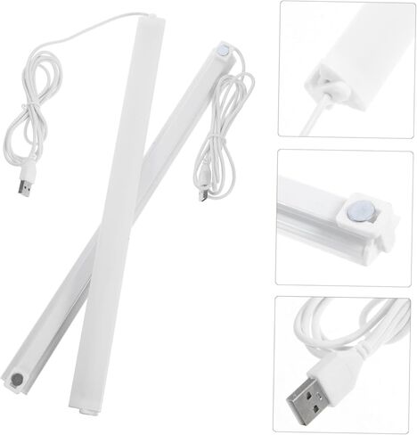 Popetpop 2pcs محمولة مصباح مكتب LED محمول شرائط القراءة الحديثة مصباح LED USB للرعاية للدراسة مواقف الموسيقى in Saudi Arabia