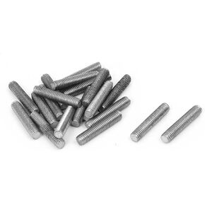 Uxcell M4 x 25mm 304 الفولاذ المقاوم للصدأ قضيب قضيب ملولب بالكامل 20 قطعة in Saudi Arabia