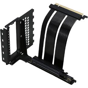 Formulamod Vertical GPU Mounting Kit, PCIe 5.0 x16 Riser Cable 90 Degree with Vertical GPU Holder, Gen 5 Graphics Card Extension Cable 5.9 inch, Compatible with RTX4090,RTX5090,9070xt, rx9070 (White) in Saudi Arabia