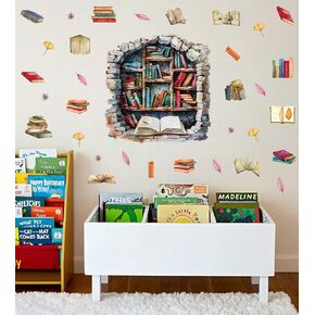 OLMIXA Watercolor Hot Air Balloon Wall Decal, Animal with Moon Stars Clouds Wall Stickers, Vinyl Colorful Wall Art for Nursery Toddler Room Playroom Decor in Kuwait