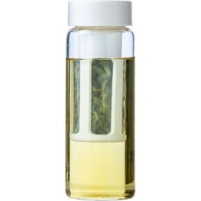 19oz Cold Brew Bottle, Cold Brew Maker with Removable Filter, BPA - Free Portable Cold Brew Tea Bottle for Iced Tea, Cold Brew & Fruit Infusion (White) in Kuwait