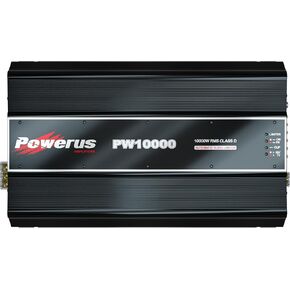 PW10000 1 OHM النطاق الكامل 1 قناة D CLASS D CAR CAR AMPLIFIER ، 10800W RMS @12.6V / 11900W @14.4V ، MONOBLOCK ، BASS BOOST ، HPF / LPF CROSSOVER ، in Kuwait