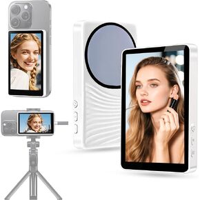 Vlog Selfie Monitor Screen for iPhone/Android, 4K with Magnetic Mount & 36ft Bluetooth Remote, 1800mAh Battery, for Vlogging, TikTok Live, YouTube Streaming in Saudi Arabia