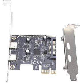 Zopsc 2 Port USB Type C PCIE Expansion Card PCI Express Adapter Card with 5Gbps Speed for Desktop PC in Kuwait