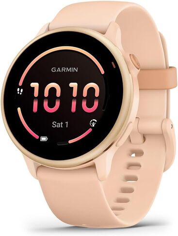 Garmin 010-02985-01 Vivoactive 6 Health & Fitness GPS Smartwatch ، عظم مع حزمة شريط السيليكون مع Deco Essentials شحن Dock ، شاحن USB من النوع C in Saudi Arabia