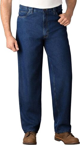 Kingsize Men's Big & Tall Expandable Waist Relaxed Fit Jeans in Kuwait