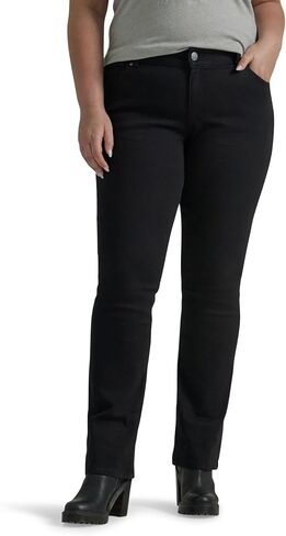 Lee Women's Plus Size Relaxed Fit Side Elastic Tapered Leg Jean in Saudi Arabia