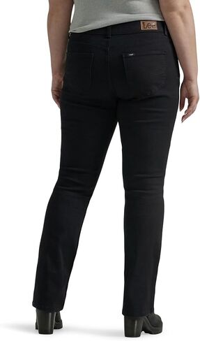 Lee Women's Plus Size Relaxed Fit Side Elastic Tapered Leg Jean in Saudi Arabia