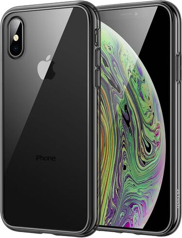 JETech Case for iPhone Xs Max 6.5-Inch, Non-Yellowing Shockproof Phone Bumper Cover, Anti-Scratch Clear Back (Clear) in Kuwait