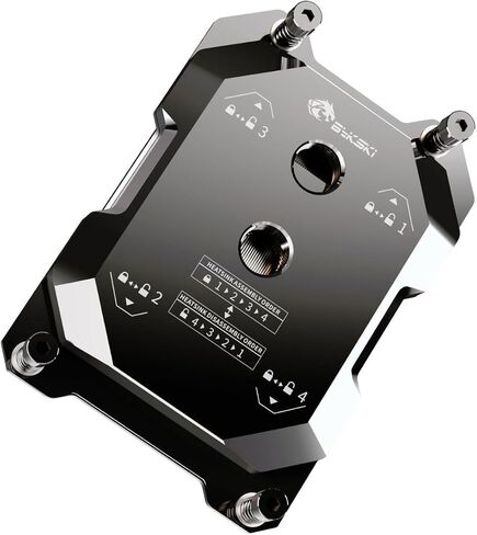 Bykski CPU-SRSP3-X (LGA4094) EPYC Server CPU Water Cooling Block - Full Metal - Nickel Plated - Gray (Socket SP3) in Saudi Arabia