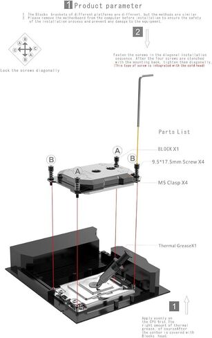 Bykski CPU-SRSP3-X (LGA4094) EPYC Server CPU Water Cooling Block - Full Metal - Nickel Plated - Gray (Socket SP3) in Saudi Arabia