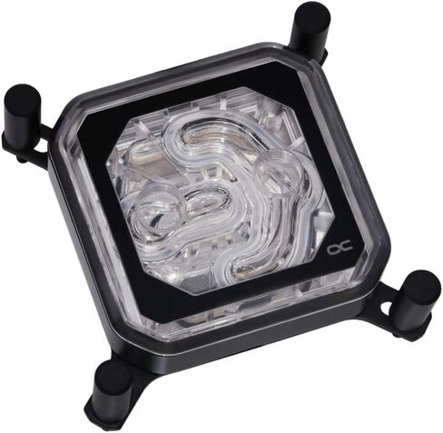 Alphacool Eisblock XPX Aurora CPU Water Block with Thermal Grizzly KryoSheet (33x33mm) for AMD AM5 CPU Bundle, Black/Plexi in Saudi Arabia