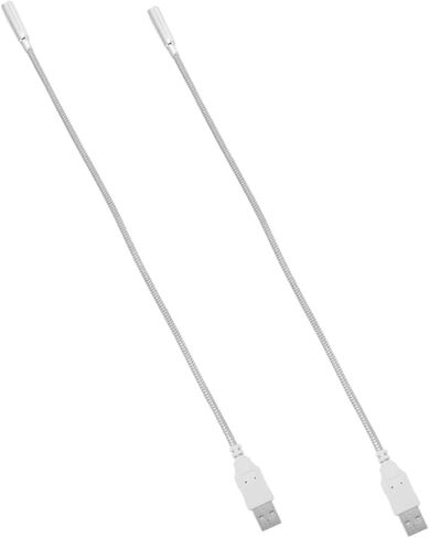 USB LED Keyboard Light Flexible Gooseneck Eye Protection Lamp for Laptop Desktop Mini USB Night Light for Reading Studying 2-Pack in Saudi Arabia