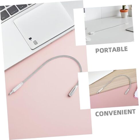 USB LED Keyboard Light Flexible Gooseneck Eye Protection Lamp for Laptop Desktop Mini USB Night Light for Reading Studying 2-Pack in Saudi Arabia