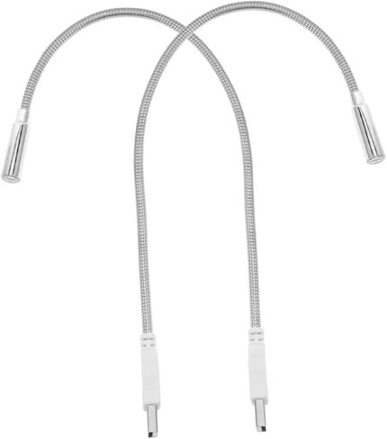 USB LED Keyboard Light Flexible Gooseneck Eye Protection Lamp for Laptop Desktop Mini USB Night Light for Reading Studying 2-Pack in Saudi Arabia