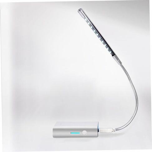 مصباح LED LED الذي يعمل به Homoyoyo مع مستويات سطوع قابلة للتعديل - مثالي لجهاز الكمبيوتر المحمول المكتبي والأسرة استخدام تصميم فضي أنيق لراحة العين in Kuwait