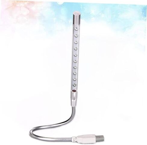 مصباح LED LED الذي يعمل به Homoyoyo مع مستويات سطوع قابلة للتعديل - مثالي لجهاز الكمبيوتر المحمول المكتبي والأسرة استخدام تصميم فضي أنيق لراحة العين in Kuwait
