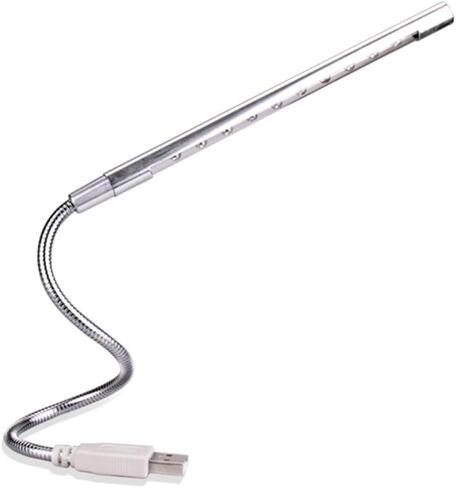 مصباح LED LED الذي يعمل به Homoyoyo مع مستويات سطوع قابلة للتعديل - مثالي لجهاز الكمبيوتر المحمول المكتبي والأسرة استخدام تصميم فضي أنيق لراحة العين in Kuwait
