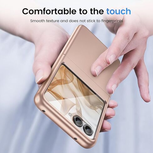 Ruky for Motorola Razr 2024/2025 Case [غير مناسب جدًا أو زائد] ، مع حامي الشاشة المدمج ، يدعم حالة الشحن اللاسلكي Slim Razr 2024 ، حالة الهاتف الصلب الرفيع لـ Moto Razr 2025 ، Black in Kuwait