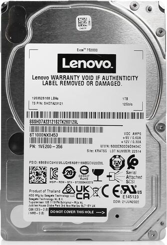 Seagate/Lenovo Exos 7E2000 ST1000NX0453 1TB 7.2K RPM 256MB Cache SAS 12Gb/s 2.5in Enterprise Hard Drive in Saudi Arabia