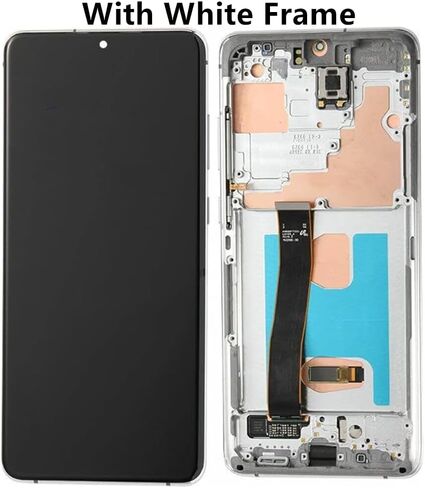 6.9 "amoled أصلي لـ Samsung Galaxy S20 Ultra Display Disposit Digitizer Assembly S20ULTRA 5G SM-SM-G988U SM-G988U1 SM-G988B شاشة (مع إطار أسود + COVE + أدوات) in Kuwait
