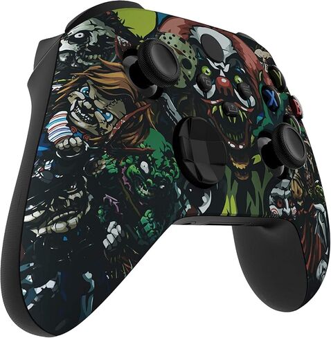 Custom Controllerzz Scary Party Controller Bundle – Includes Scary Party Custom Wireless Controller for Xbox Series X/S, Xbox One, PC & Braided USB-C Cable & Universal Protective Case in Kuwait