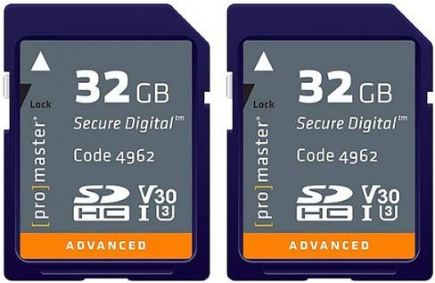 ProMaster 32GB Advanced SD Memory Card - Twin Pack in Saudi Arabia