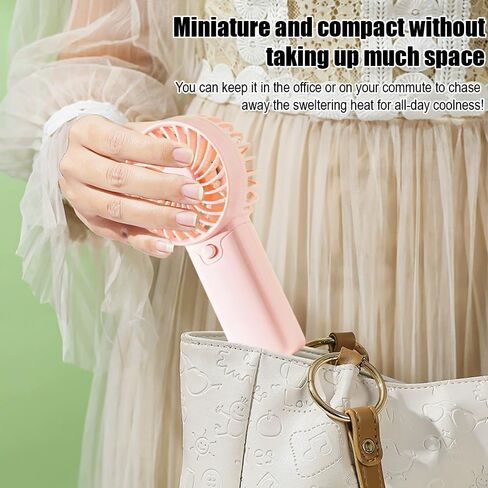 مروحة سطح المكتب USB ، مروحة سطح المكتب الشخصية المحمولة (البطاريات غير المدرجة) للمنزل والمكتب ، هدية صيفية ، وردي in Saudi Arabia