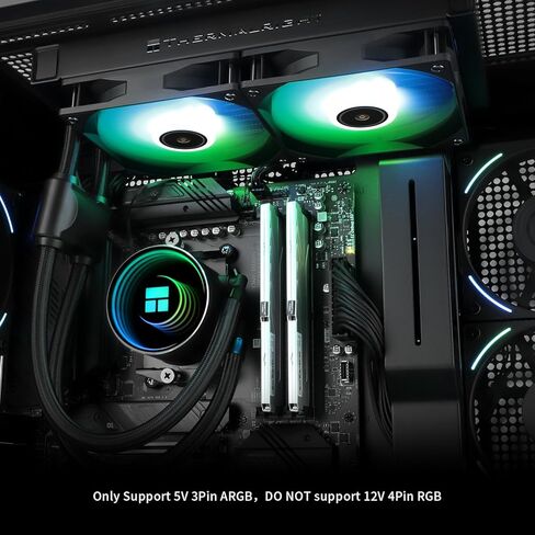 Thermalright Frozen Notte 240 Black ARGB Water Cooling CPU Cooler, 240 Black CPU Cooler Specifications, Double PWM Fans, S-FDB V2 Bearings, Suitable for AMD/AM4 AM5,Intel LGA 1700/1150/1151/1200/2011 in Saudi Arabia