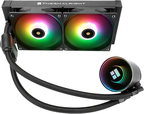 Thermalright Frozen Notte 240 Black ARGB Water Cooling CPU Cooler, 240 Black CPU Cooler Specifications, Double PWM Fans, S-FDB V2 Bearings, Suitable for AMD/AM4 AM5,Intel LGA 1700/1150/1151/1200/2011 in Saudi Arabia