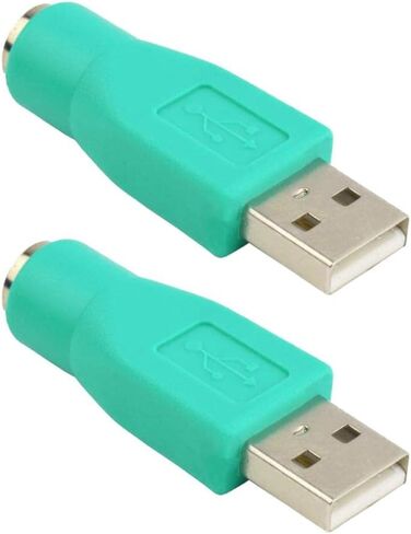 2Piece USB Male to Female Converter Plugs,Type/2 Keyboard Mouse in Saudi Arabia