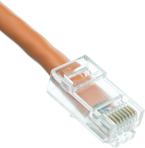 CableWholesale Cat5e Ethernet Cable, 24AWG Network Cable with RJ45 Gold Plated Connector, 4 Pair Stranded Bare Copper, Bootless Unshielded Twisted Pair (UTP) Internet Patch Cable, 14 Foot, Orange in Saudi Arabia