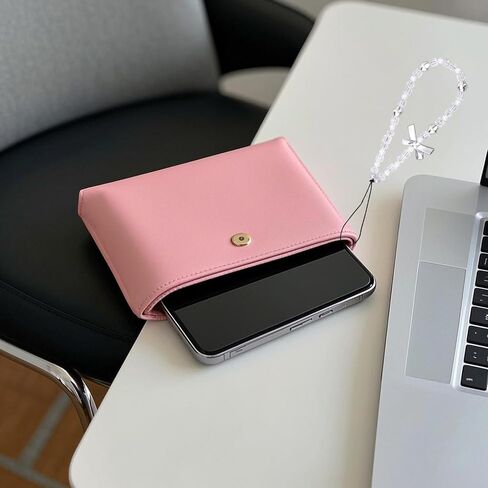 Pearl Phone Charm Strap, Cute Y2K Pearl Bow-Knot Beaded Mobile Phone Wristband for Wallets Cameras Keychains Backpacks Accessories in Saudi Arabia