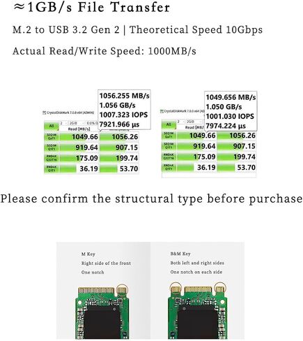 UR111 SSD Adapter NVME & SATA إلى USB 3.2 Gen2 Card ، RTL9210C Controller ، 10GBPS HIGH in Saudi Arabia