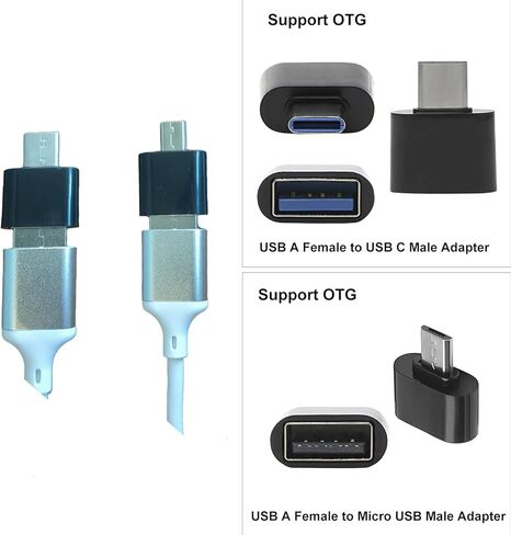 USB C to USB Hub Multiport Adapter, Aluminum 4 Ports USB C Splitter for Laptop,for MacBook Pro/Air, iPad Pro, Dell, Chromebook Keyboard, Mouse, HDD in Kuwait
