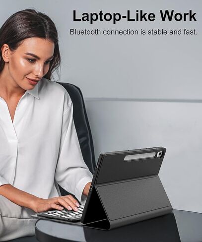 Keyboard Case for Samsung Galaxy Tab S10 FE+ Plus 13.1'' 2025, Detachable Galaxy Tablet S10FE+ Case with Keyboard 13.1inch, Protective Cover with S Pen Holder for Samsung Tab S10FE Plus Keypad, Black in Kuwait