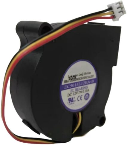 EC5015L12EA-B FAN 5CM لـ 12V 0.10A 5015 50X50X15MM مروحة تبريد 3-WAR in Saudi Arabia