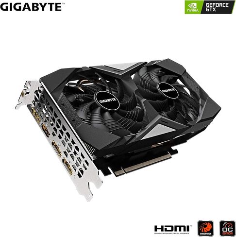 GIGABYTE GeForce GTX 1660 Ti OC 6G 192-bit GDDR6 DisplayPort 1.4 HDMI 2.0B with Windforce 2X Cooling System Graphic Cards- Gv-N166TOC-6GD (Renewed) in Saudi Arabia